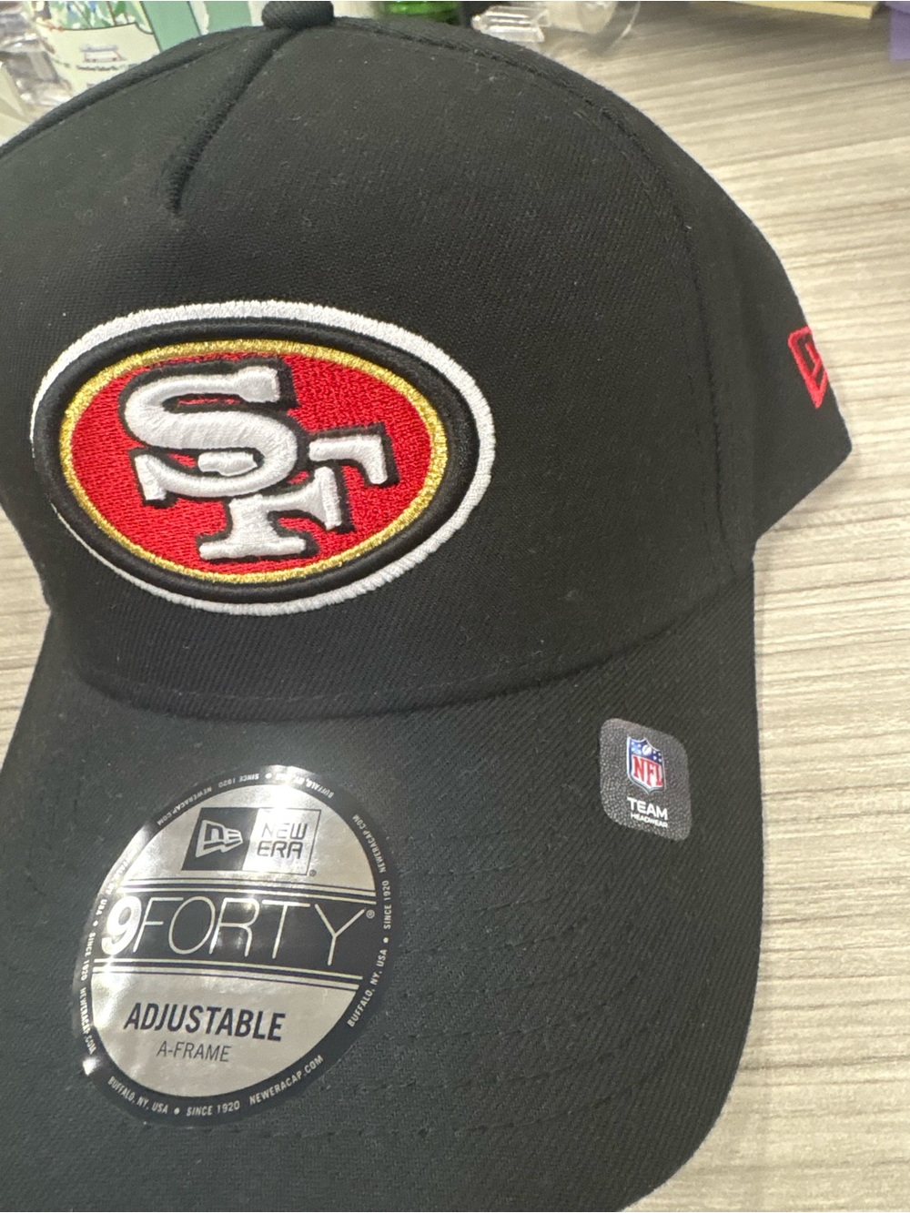 New Era San Francisco 49ers Black 9FORTY Adjustable Cap